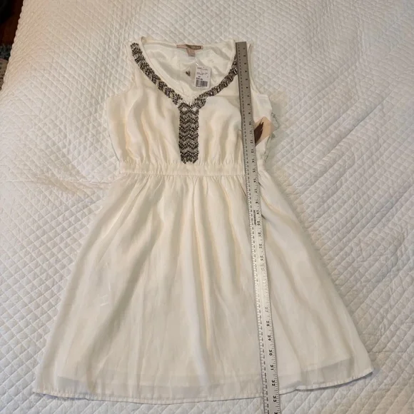 New with Tags! Forever 21 White Dress with Silver Accents - Picture 5 of 16